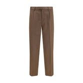 ZEGNA Brown Wool Dress Pants